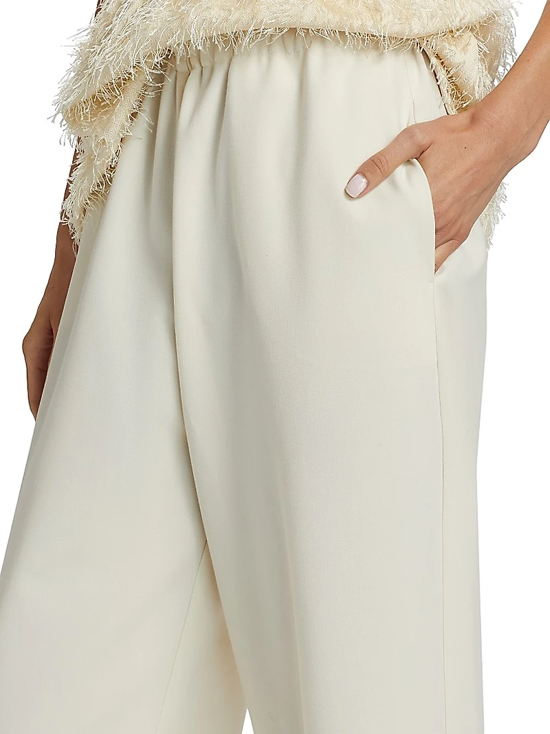 Tecno Cropped Wide-Leg Trousers