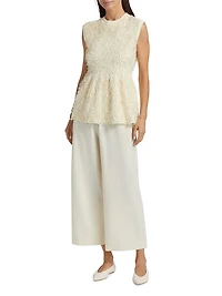 Tecno Cropped Wide-Leg Trousers