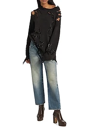 Boyfriend High-Rise Crop Wide-Leg Jeans