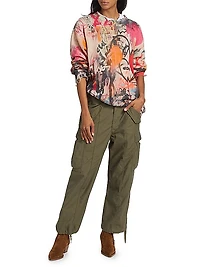 Crop Wide-Leg Cargo Pants