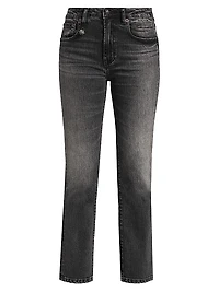 Kick Fit Mid-Rise Cropped Stretch Flare Jeans