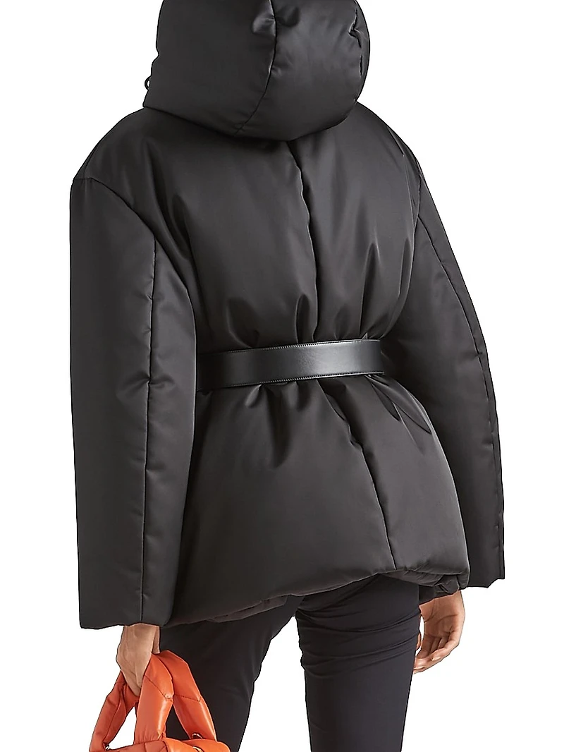 Re-Nylon Hooded Down Jacket