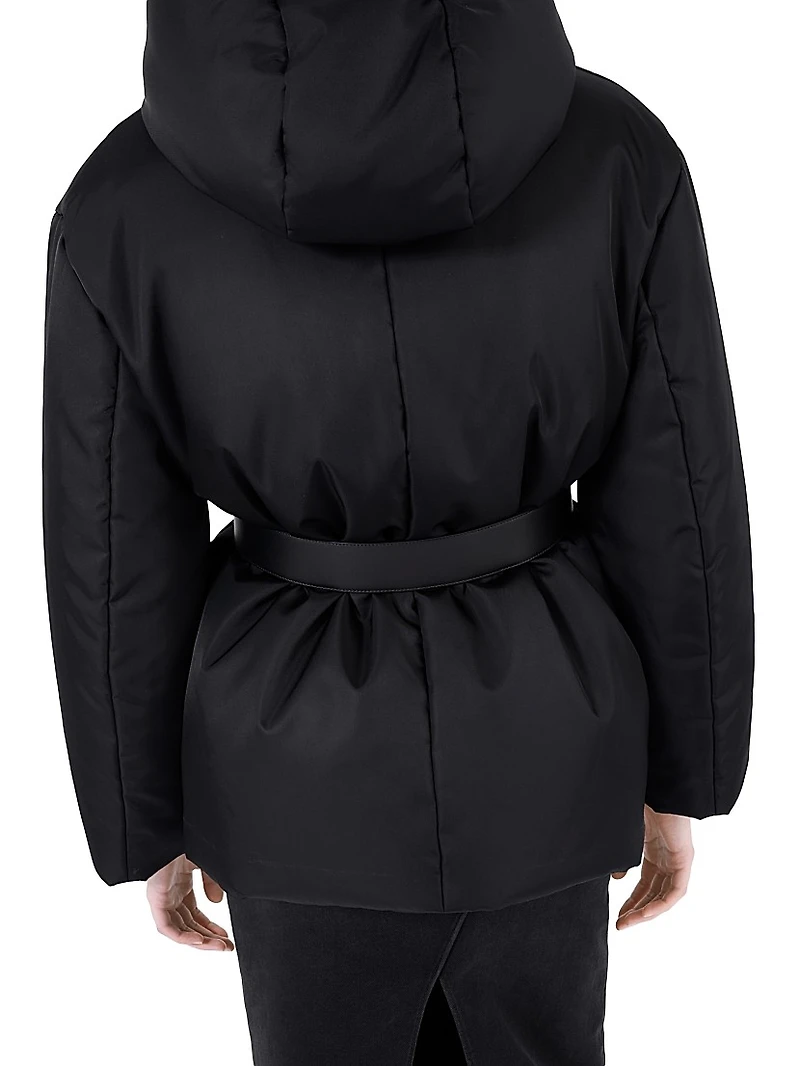 Re-Nylon Hooded Down Jacket