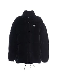 Convertible Velvet Down Jacket