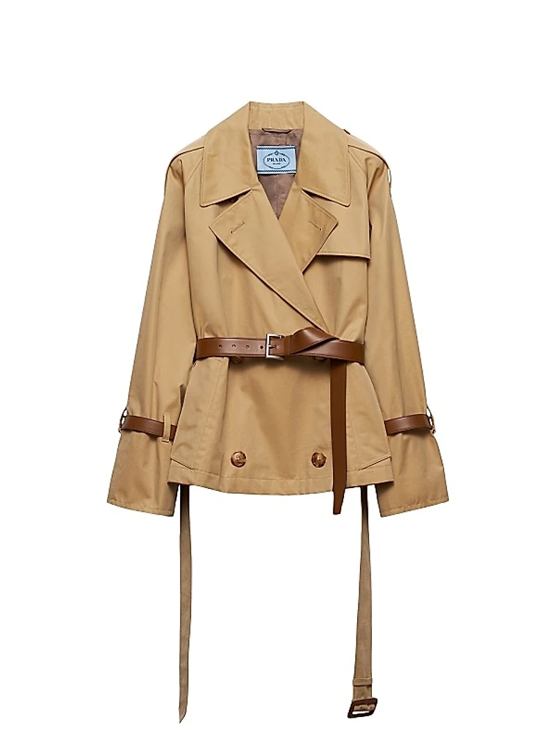 Cotton Twill Trench Jacket