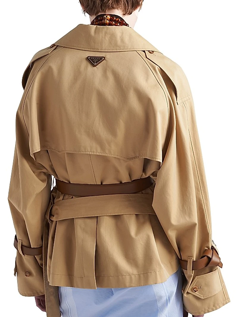 Cotton Twill Trench Jacket