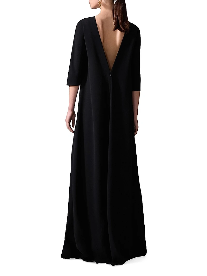 Cape Georgette Asymmetric Top