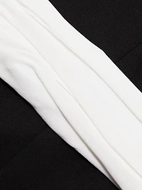 Cummerbund Crewneck Sleeveless Dress
