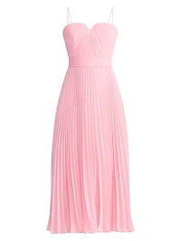 Wicked x Zac Posen Pleated Chiffon Midi-Dress