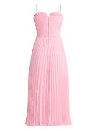 Wicked x Zac Posen Pleated Chiffon Midi-Dress
