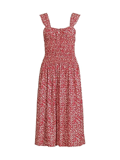 Yerres Peony Smocked Dress