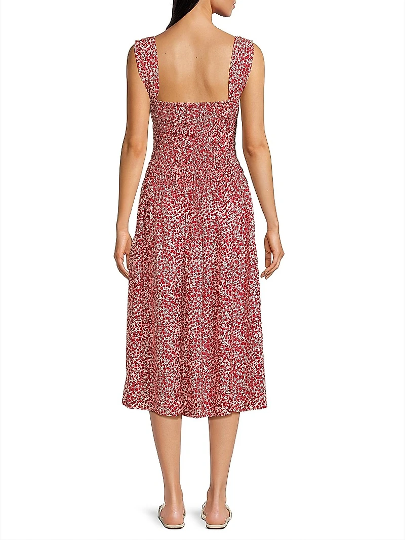 Yerres Peony Smocked Dress