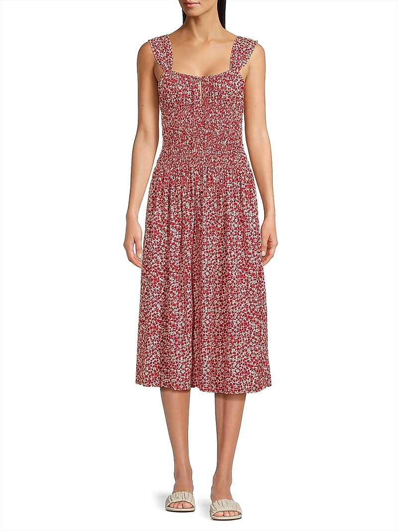 Yerres Peony Smocked Dress