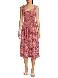 Yerres Peony Smocked Dress