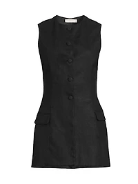 Jane Linen Vest