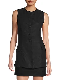 Jane Linen Vest