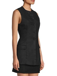 Jane Linen Vest
