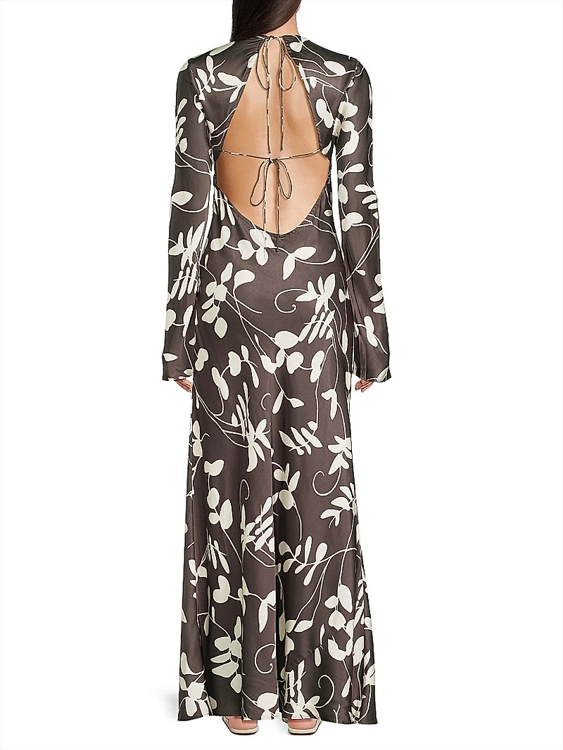 Faroe Silhouetted Floral Maxi Dress
