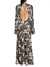 Faroe Silhouetted Floral Maxi Dress