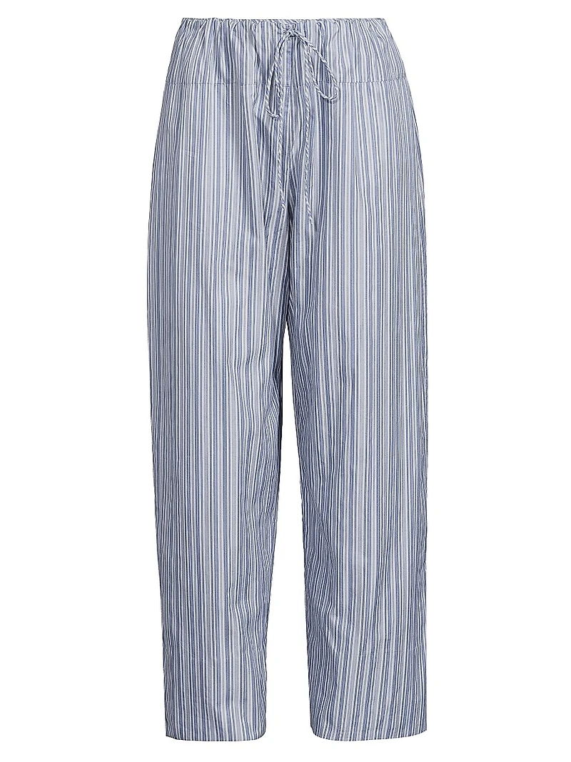 Vieu Relaxed Striped Cotton Pants