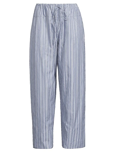 Vieu Relaxed Striped Cotton Pants