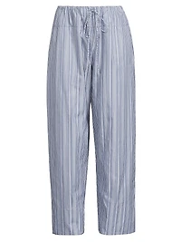 Vieu Relaxed Striped Cotton Pants