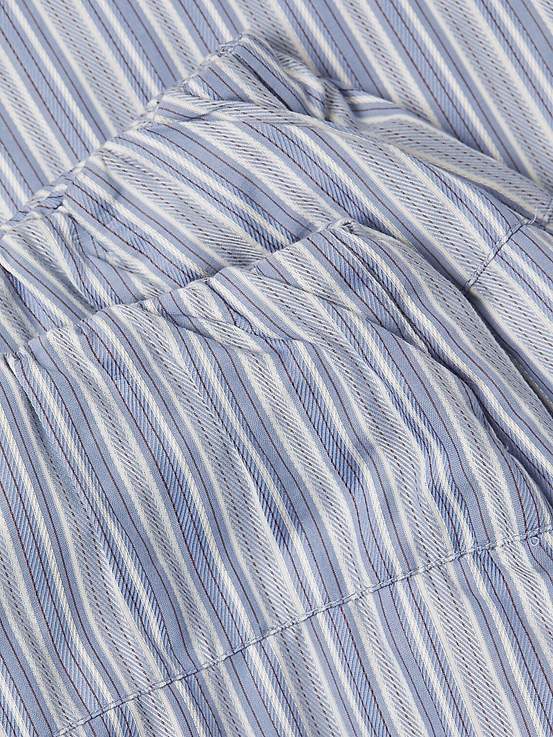 Vieu Relaxed Striped Cotton Pants