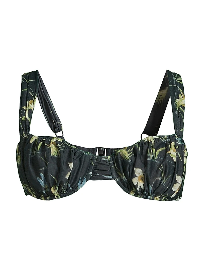 Emily Floral Bikini Top