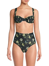 Emily Floral Bikini Top