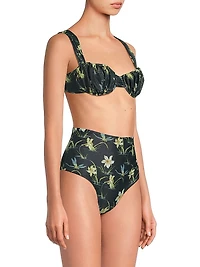 Emily Floral Bikini Top