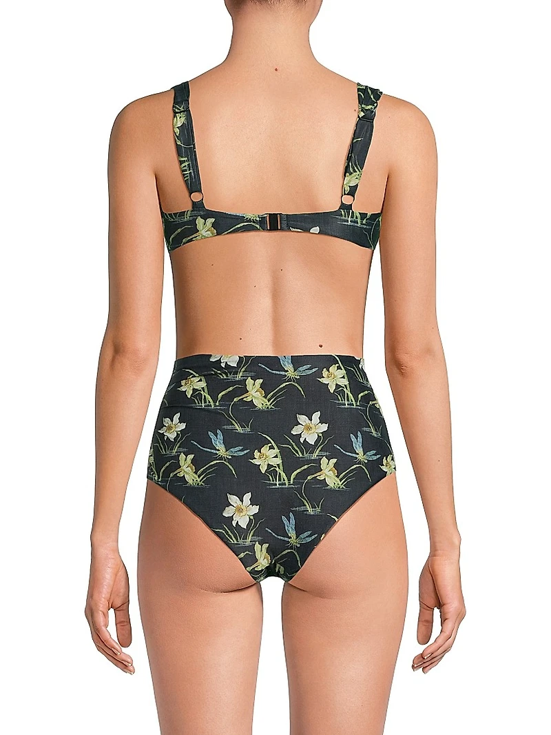Emily Floral Bikini Top