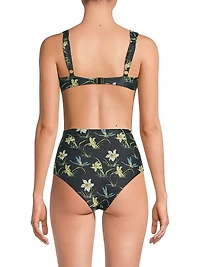 Emily Floral Bikini Top