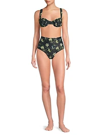 Emily Floral Bikini Top