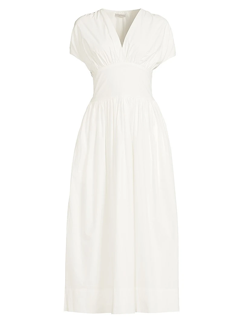 Auve Cotton Midi-Dress