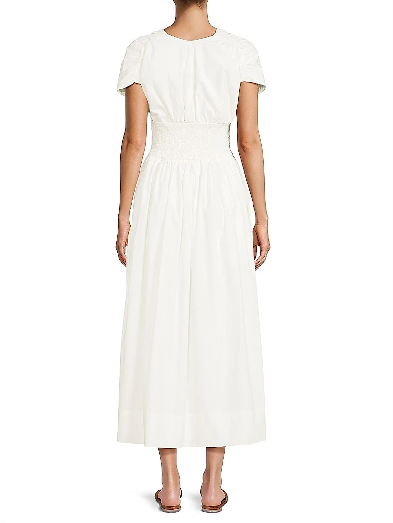 Auve Cotton Midi-Dress