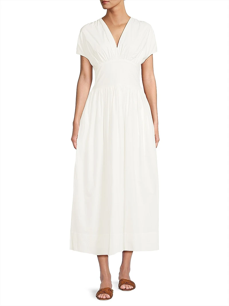 Auve Cotton Midi-Dress