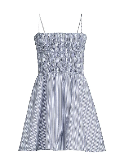 Union Striped Cotton Minidress