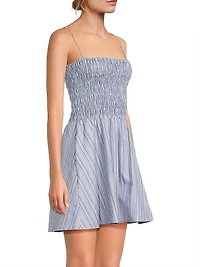 Union Striped Cotton Minidress