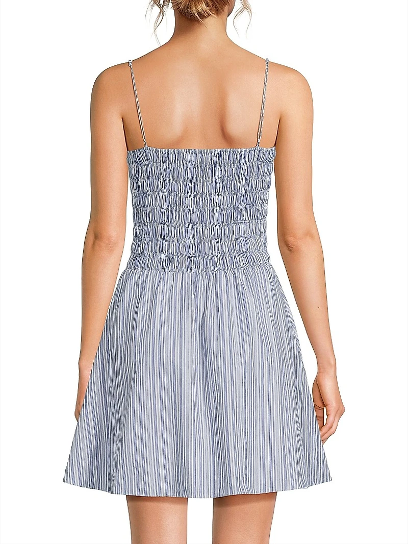 Union Striped Cotton Minidress