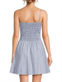Union Striped Cotton Minidress