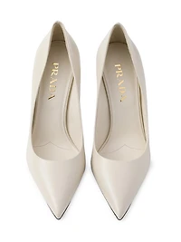 Patent Saffiano 85MM Leather Pumps