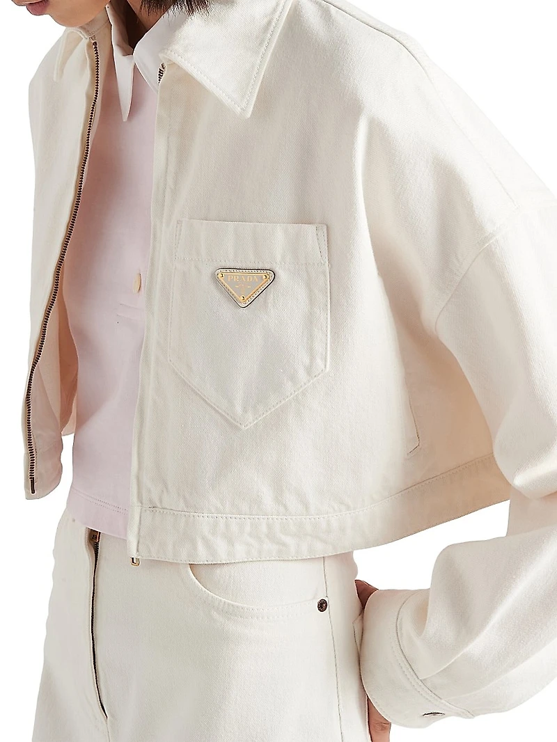 Denim Blouson Jacket