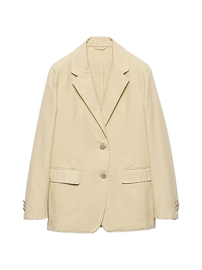 Single Breasted Old Canvas Jacket