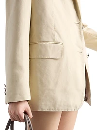 Single Breasted Old Canvas Jacket