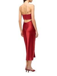 Wayfaring Strapless Midi-Dress