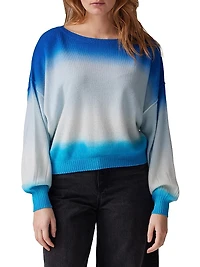 Dip Dye Balloon Cashmere Sweater