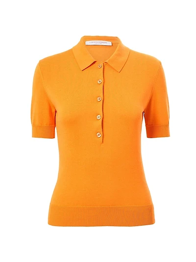 Silk-Cotton Polo Shirt