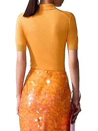Silk-Cotton Polo Shirt