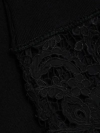 Sabine Embroidered Wool-Cotton Midi-Dress