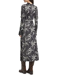 Floral Long-Sleeve Maxi Dress
